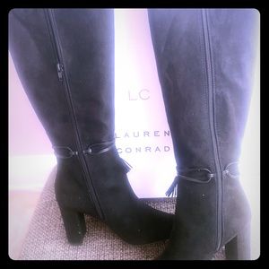 Lauren Conrad Tall heeled boots size 8 New in box